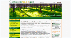 Desktop Screenshot of emissionshaendler.com