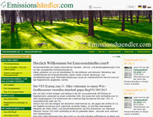 Tablet Screenshot of emissionshaendler.com